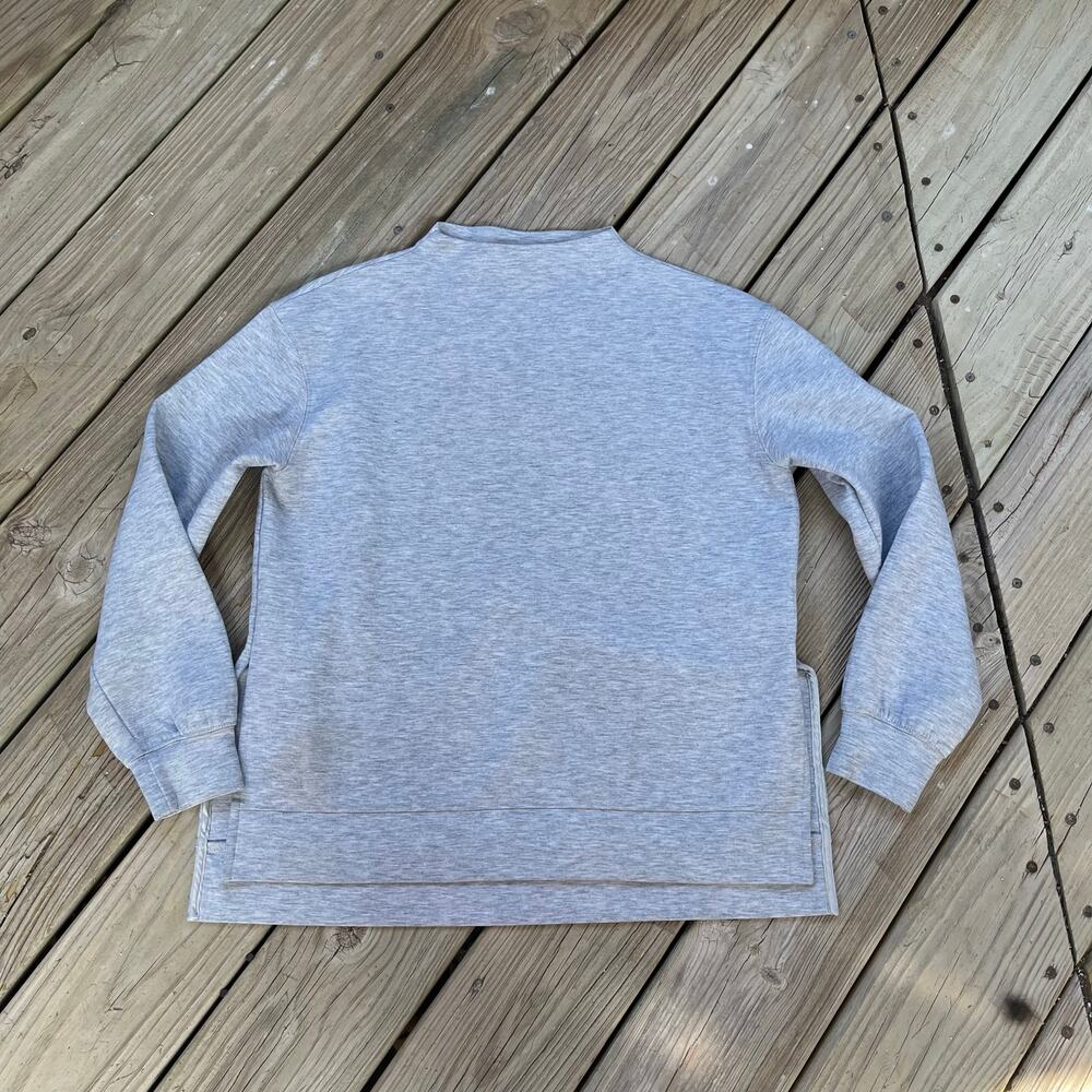 Club Monaco Women's Grey Funnel Neck Sweatshirt Size S